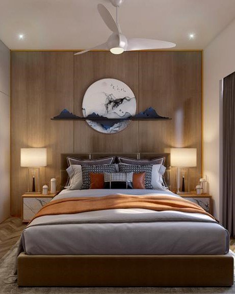 Dreamy Kids’ Bedroom Interior by Studio A2Z – A charming and functional children’s room featuring a themed accent wall, cozy bed, stylish study desk, and vibrant décor, creating the perfect blend of creativity and comfort.